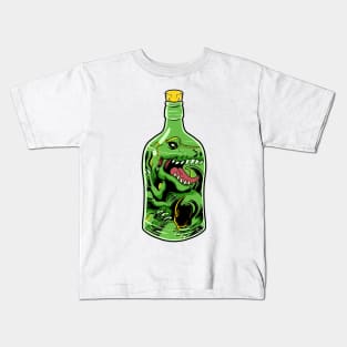 Trex in a bottle Kids T-Shirt